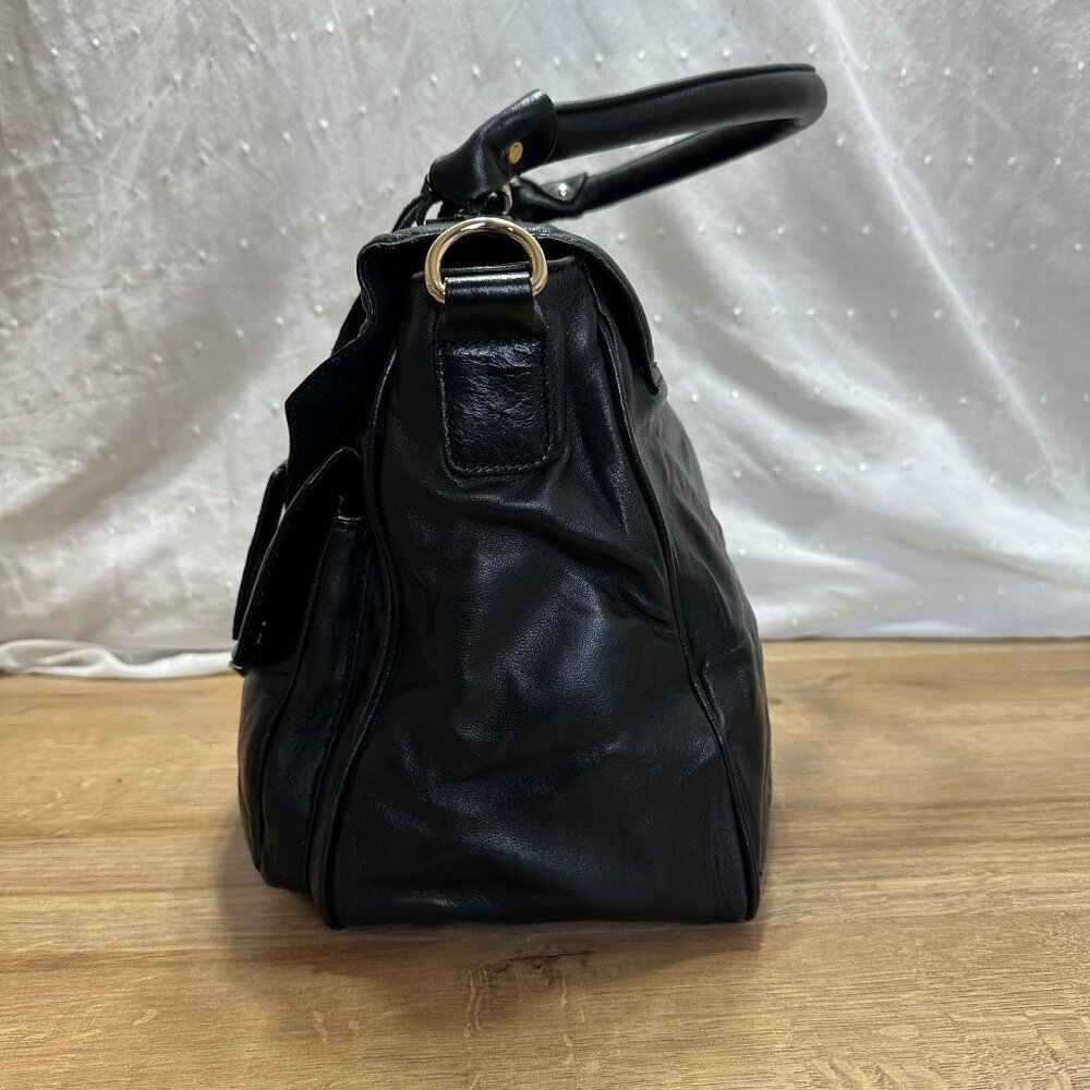 Aqua Madonna Soft Leather Handbag - Picture 3 of 6